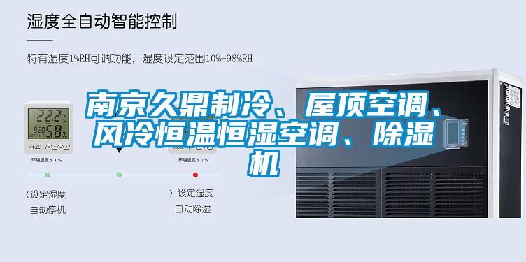 南京久鼎制冷、屋頂空調、風冷恒溫恒濕空調、除濕機