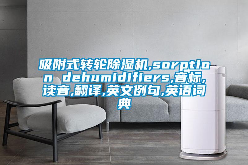 吸附式轉輪除濕機,sorption dehumidifiers,音標,讀音,翻譯,英文例句,英語詞典