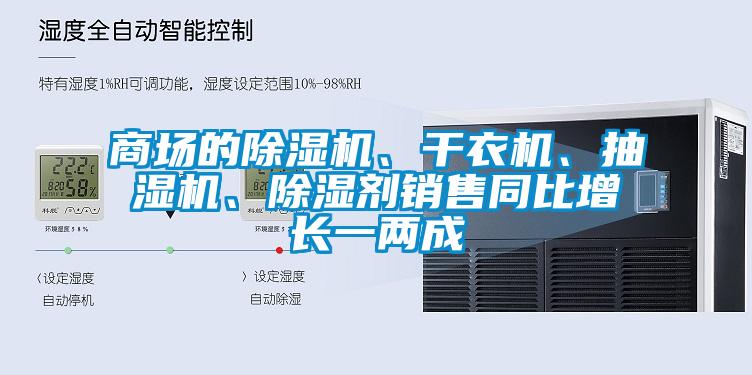 商場的除濕機(jī)、干衣機(jī)、抽濕機(jī)、除濕劑銷售同比增長一兩成