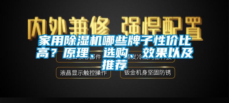 家用除濕機哪些牌子性價比高？原理、選購、效果以及推薦