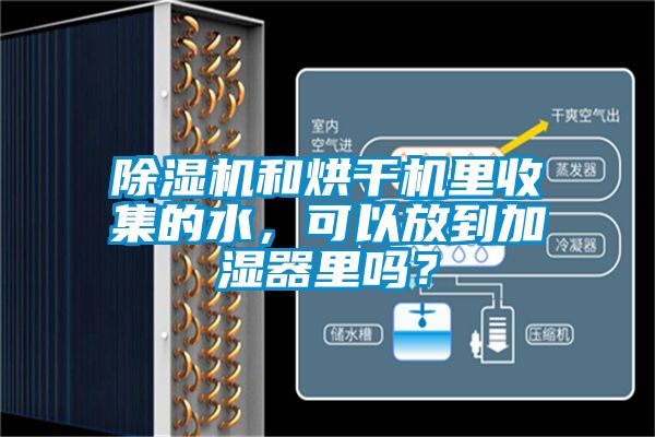 除濕機和烘干機里收集的水，可以放到加濕器里嗎？