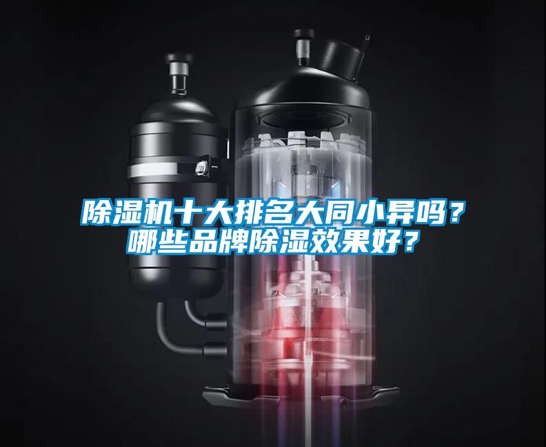 除濕機(jī)十大排名大同小異嗎？哪些品牌除濕效果好？