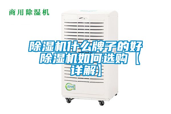 除濕機(jī)什么牌子的好 除濕機(jī)如何選購(gòu)【詳解】