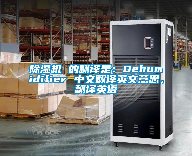 除濕機(jī) 的翻譯是：Dehumidifier 中文翻譯英文意思，翻譯英語